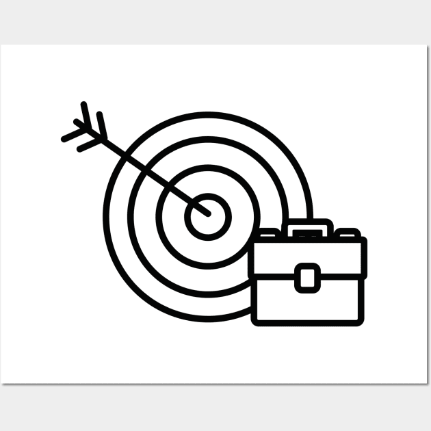 black target travel bag design Wall Art by Artistic_st